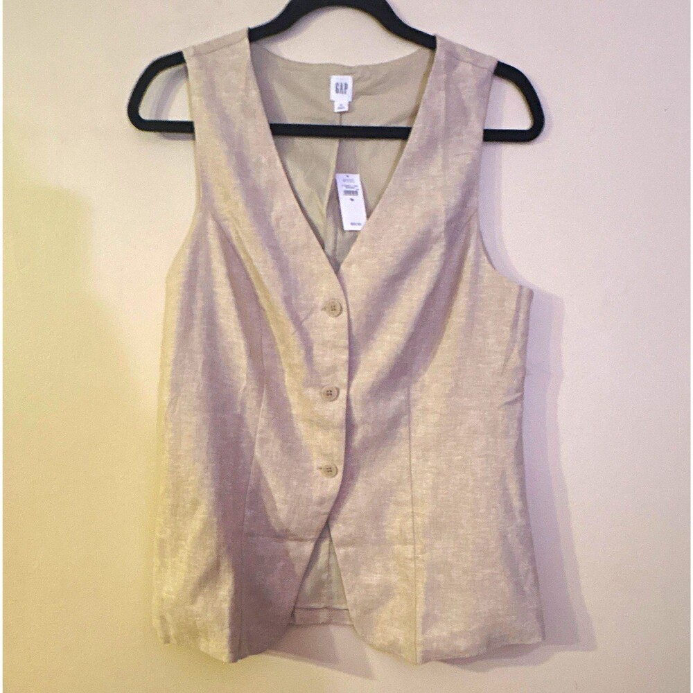 GAP Women’s Linen Vest Size M